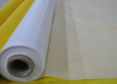 144 Monofilament πολυεστέρα ίντσας 180T το ύφασμα πλέγματος πολυεστέρα κυλά το άσπρο/κίτρινο χρώμα