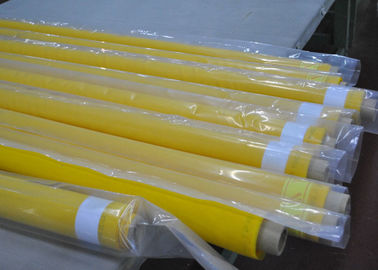 Κίτρινο ύφασμα πολυεστέρα εκτύπωσης οθόνης 80 νημάτων για την υφαντική εκτύπωση, πλάτος 250cm