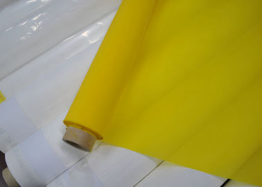 Κίνα 158 ύφασμα πλέγματος πολυεστέρα μικρού 47T για την κεραμική εκτύπωση, άσπρο/κίτρινο χρώμα προμηθευτής