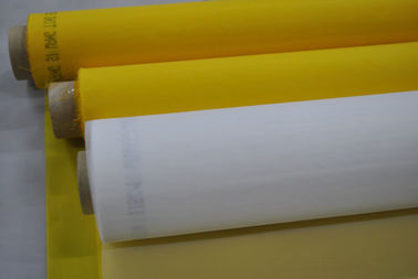 43T-80 πλέγμα εκτύπωσης οθόνης μεταξιού πολυεστέρα για το άσπρο/κίτρινο χρώμα υφαντικής εκτύπωσης