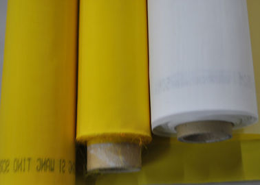 100% Monofilament πλέγμα πολυεστέρα για την υφαντική εκτύπωση 120T - άσπρο/κίτρινο χρώμα 34