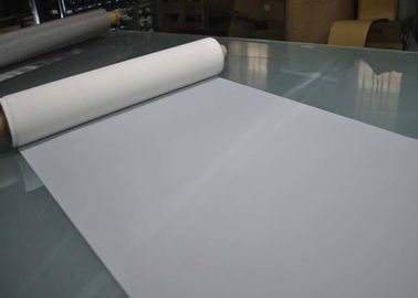 Άσπρο/κίτρινο πλέγμα εκτύπωσης οθόνης μεταξιού πολυεστέρα, ύφασμα αμπαρώματος πολυεστέρα 300Mesh