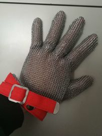 Γάντια χασάπηδων πλέγματος ανοξείδωτου ασφάλειας, προστατευτικά γάντια ταχυδρομείου αλυσίδων