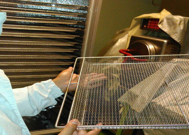 Κίνα Δίσκος πλέγματος ανοξείδωτου ψησίματος τροφίμων για τη φυτική αφυδάτωση 1015mm μέγεθος τρυπών προμηθευτής