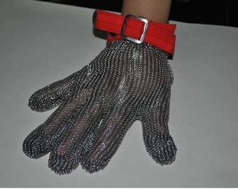 Κίνα Γάντια ανοξείδωτου πλέγματος καλωδίων ασφάλειας για τη βιομηχανία προστασίας, πέντε/τρία δάχτυλο τύπος προμηθευτής