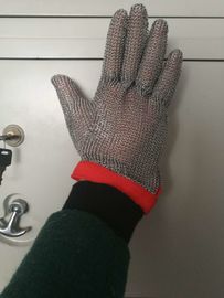 Γάντια χασάπηδων πλέγματος ανοξείδωτου ασφάλειας, προστατευτικά γάντια ταχυδρομείου αλυσίδων